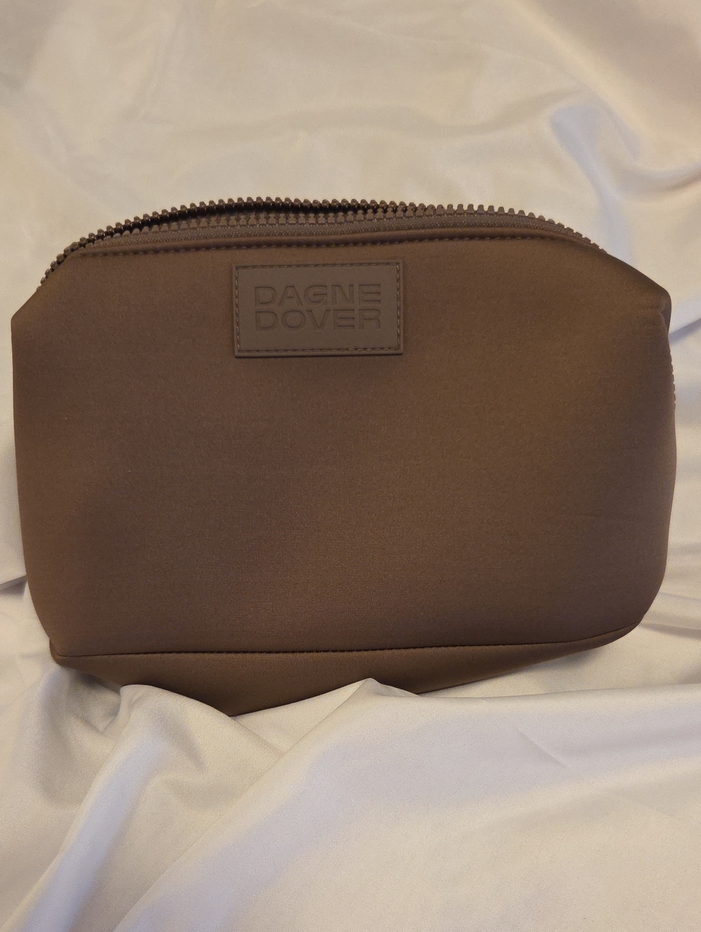 Dagne Dover Brown Neoprene Dopp Kit